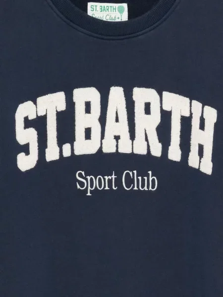 Hanorac Mc2 Saint Barth cu decolteu rotund albastru