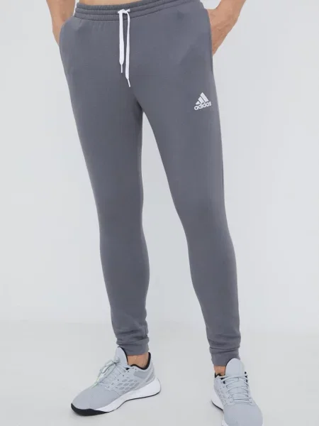 Спортен панталон adidas Performance сиво с апликация