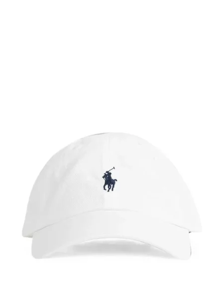 Căciulă Polo Ralph Lauren din țesătură twill cu autograf cu cordon albastru
