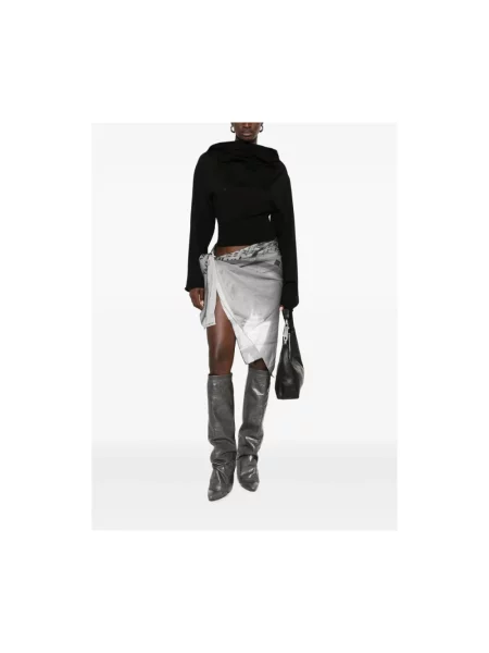 Sweter z golfem Rick Owens czarny