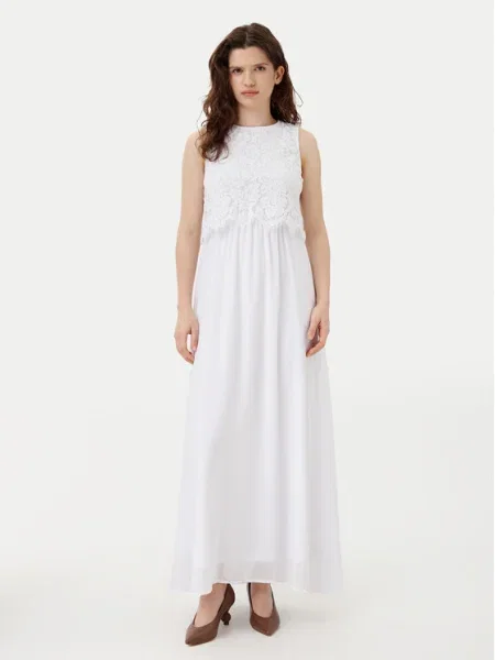 Vila Rochie cocktail Milina alb