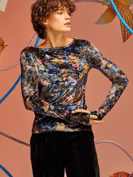 Блуза с дълги ръкави Medicine черно