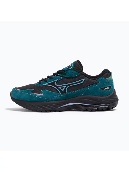 Buty Mizuno Wave Rider β black sand/black/deep teal czarne