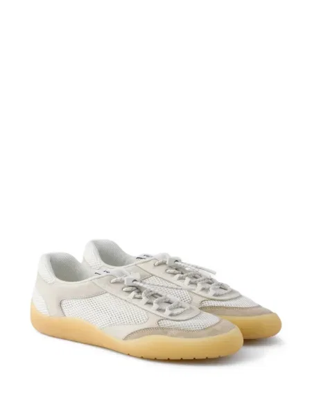 Sneakerși Prada plasă alb