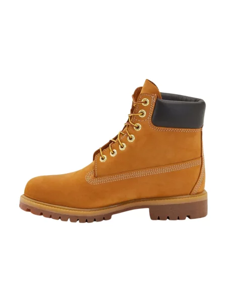 Botki Timberland skórzane na płaskim obcasie beżowe