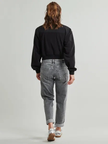Fleecová mikina Tommy Jeans čierna