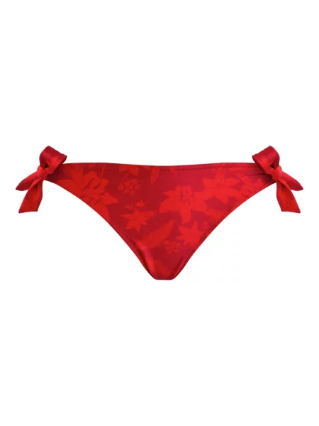Bikini Vilebrequin cu model floral roșu