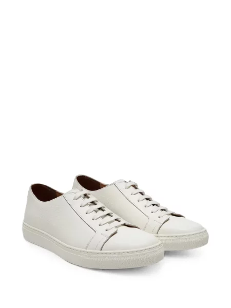 Sneakerși Tombolini din piele alb
