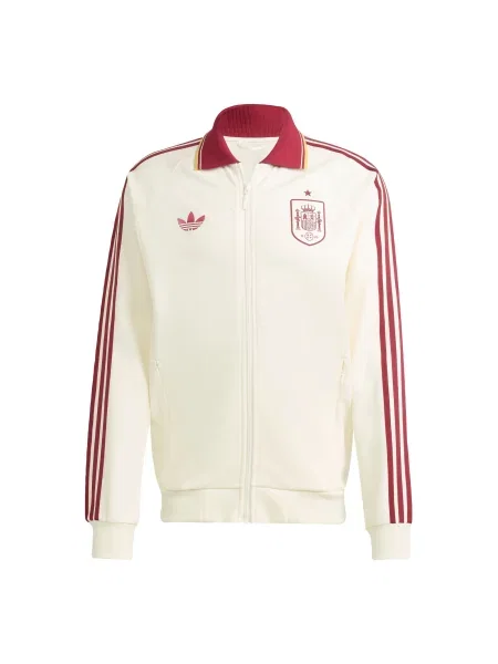 ADIDAS PERFORMANCE Sportski gornji dio trenirke Spain Away Anthem crvena bijela