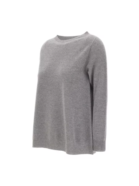 Sweter Kangra wełniany szary