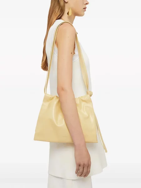 Kožená malá kožená taška Jil Sander