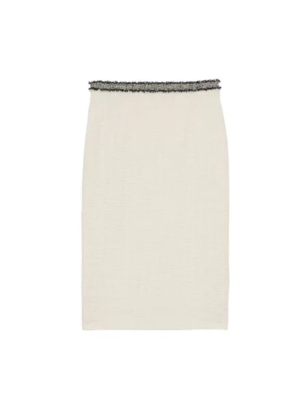 Osłona spódnica ołówkowa Ines De La Fressange Paris beżowa