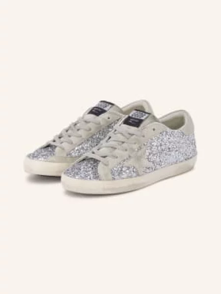Golden Goose Tenisky Super-Star stříbrná / světle šedá
