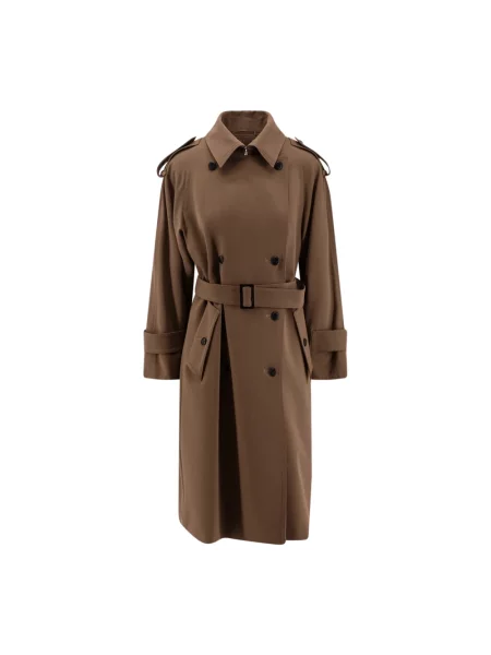 Trencz Max Mara wełniany brązowy