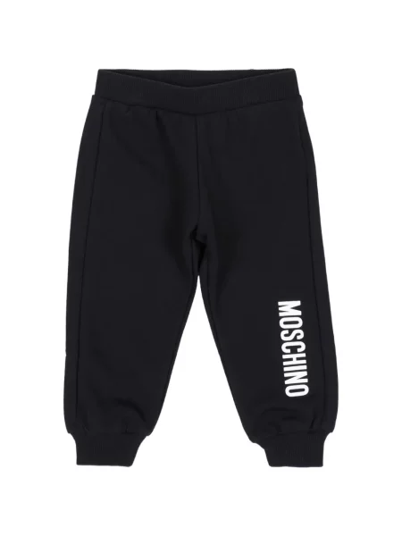 Spodnie dziecięce Moschino czarne