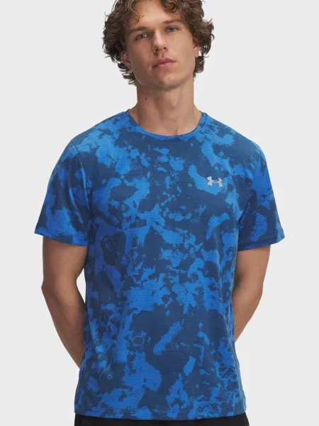 Спортивная футболка Under Armour с принтом синяя