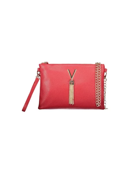 Lniana torebka crossbody Valentino Bags czerwona