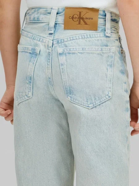 Calvin Klein Jeans дънки wide leg за деца синьо