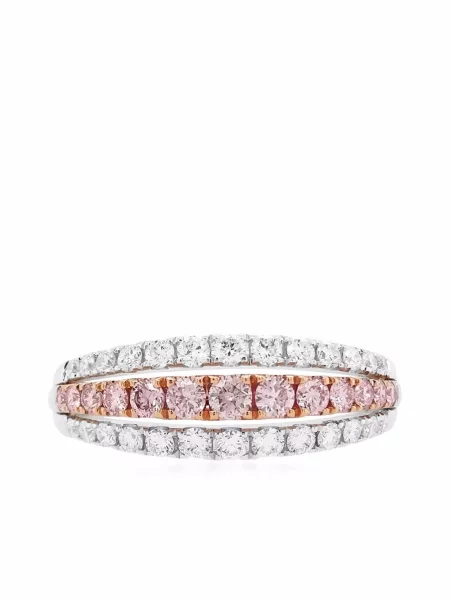 Prsten Hyt Jewelry s argylovým vzorem růžový