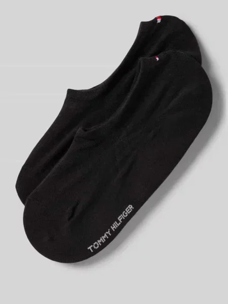 Stopki z mieszanki bawełny w zestaw 2 szt. Tommy Hilfiger czarne