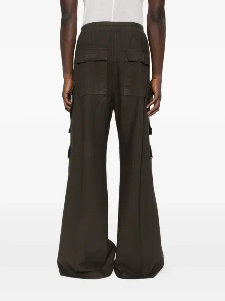 Pantaloni cargo Rick Owens Drkshdw de lână verde