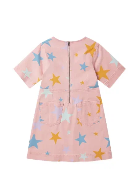 Gyerek denim ruha Stella Mccartney rózsaszín