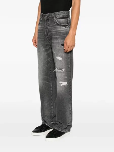 Traperice Emporio Armani s izlizanim efektom siva