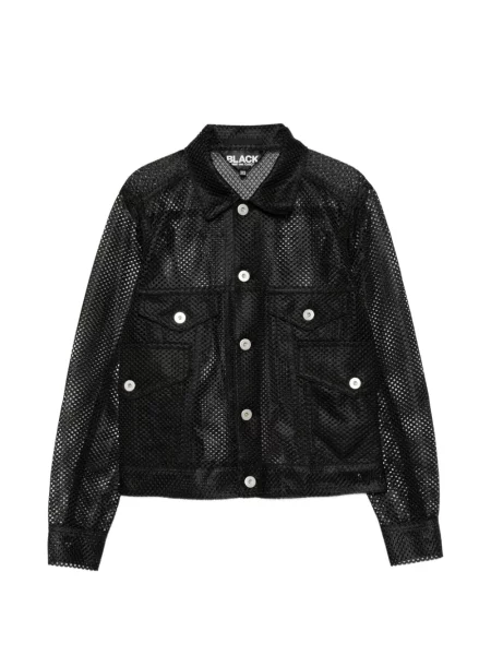 Bunda Comme Des Garçons Black se síťovinou černá
