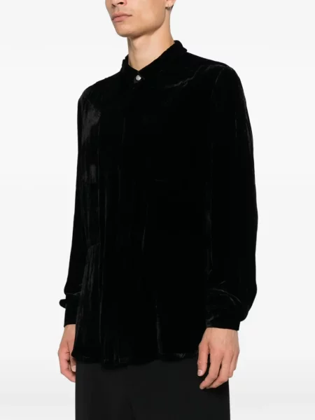 Cămașă Rick Owens de catifea negru