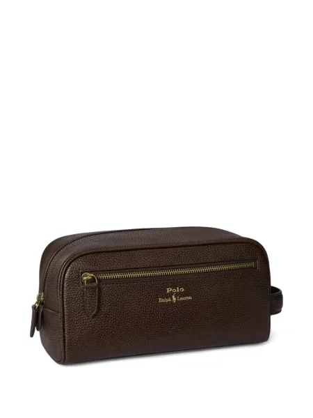 Ленена раница Polo Ralph Lauren бродирана сиво