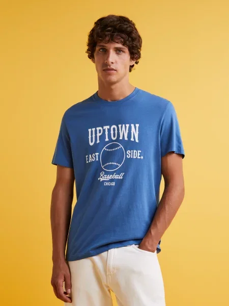 Majica Celio s kratkimi rokavi modra