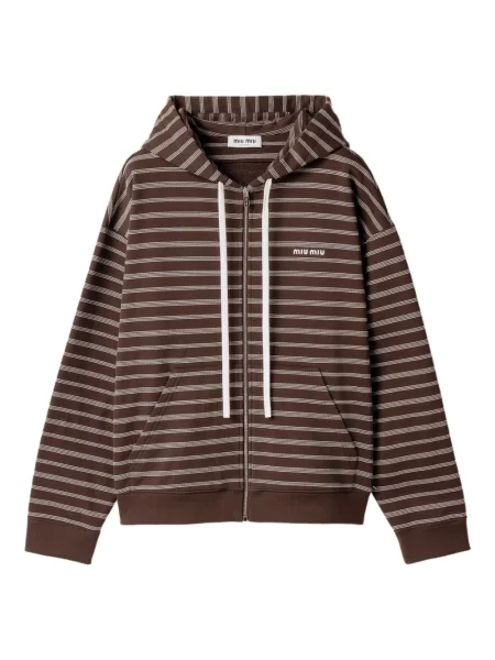 Haftowany polar Miu Miu polarowy szary | Shopsy