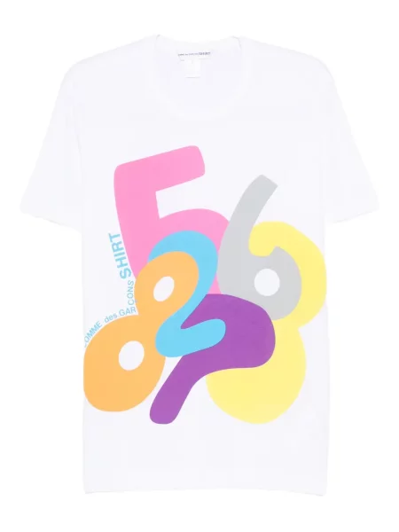 Tricou Comme Des Garçons Shirt cu imagine alb