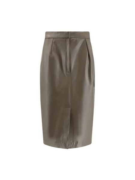 Spódnica midi Stella Mccartney brązowa