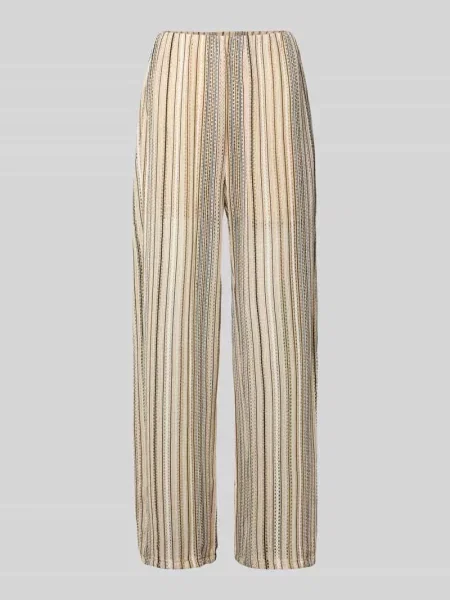 Spodnie z dzianiny o kroju relaxed fit ze wzór na całej powierzchni model DEMI' Vero Moda