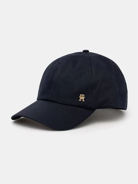 Шапка с козирка Tommy Hilfiger с изчистен дизайн тъмносиньо