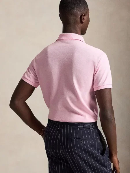 Tricou polo Polo Ralph Lauren plasă roz