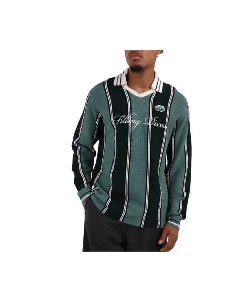 Sweter Filling Pieces z długim rękawem zielony