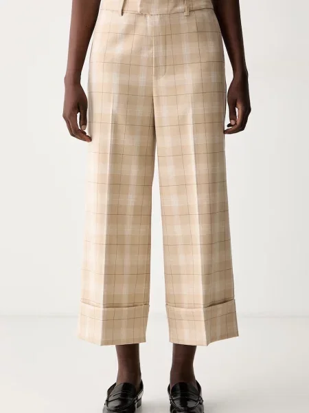 Mos Mosh pantaloni culottes pentru femei Leyla bej