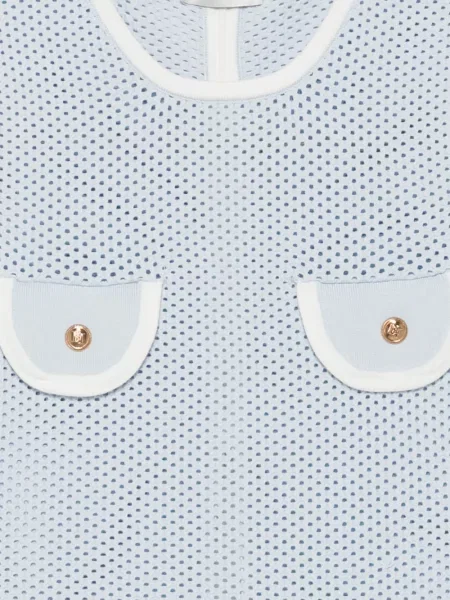 Top Elisabetta Franchi s autogramom plava