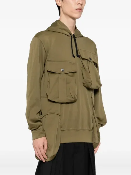 Hanorac cu glugă Comme Des Garcons Homme Plus verde