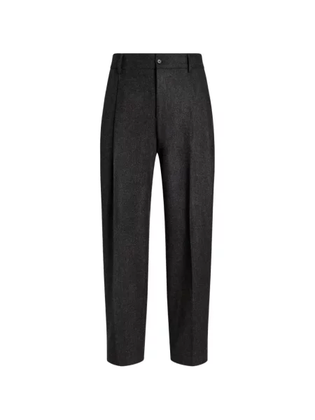 Pantaloni Dolce & Gabbana de lână gri