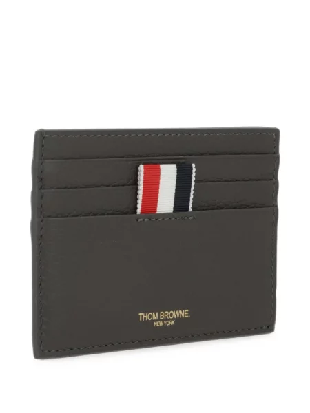 Portofel Thom Browne din piele gri