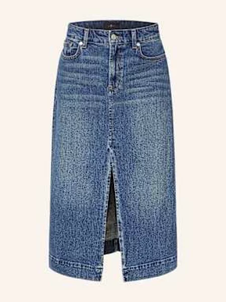 7 For All Mankind Spódnica Jeansowa Amber blau