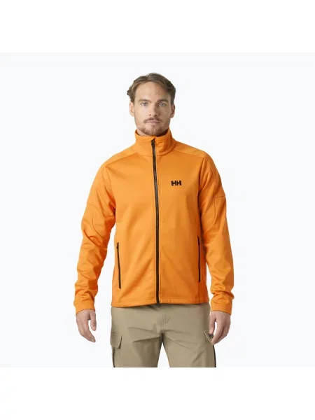 Hanorac din fleece Helly Hansen din fleece portocaliu