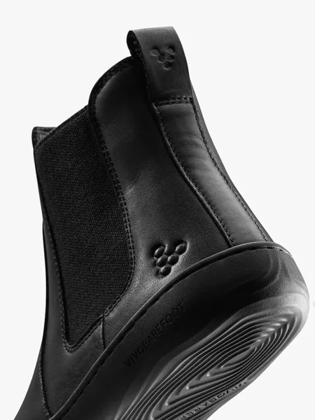Кожаные ботинки челси Vivobarefoot черные