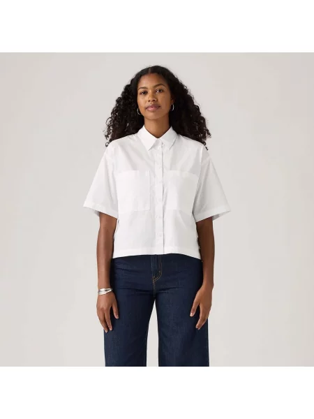 Decupat cămașă Levi's® alb