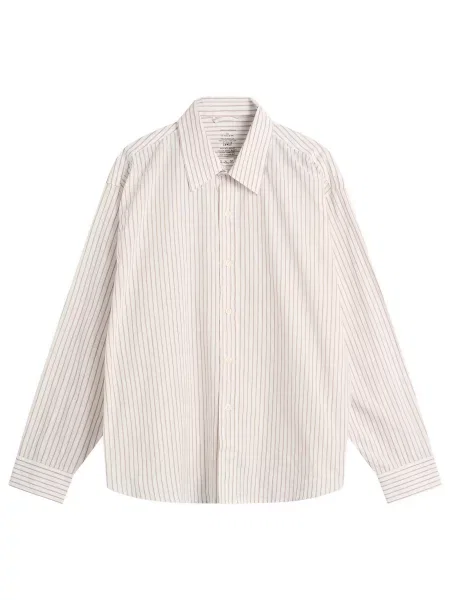 Koszula Mfpen w paski brązowa