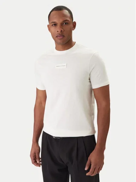 Armani Exchange majica za muškarce od pamuka bež