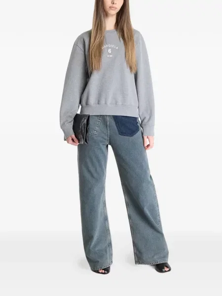 Hanorac Mm6 Maison Margiela cu imagine gri
